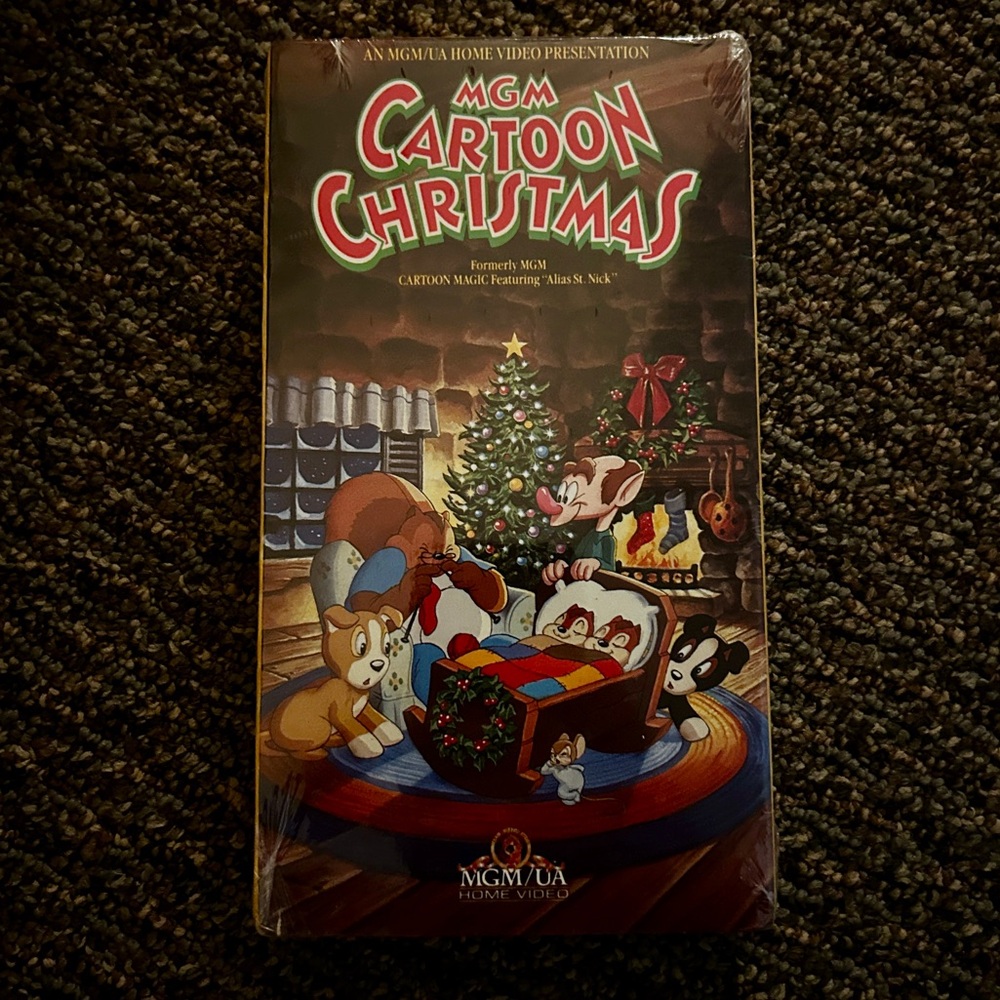 Vintage VHS Tape Cartoon Christmas